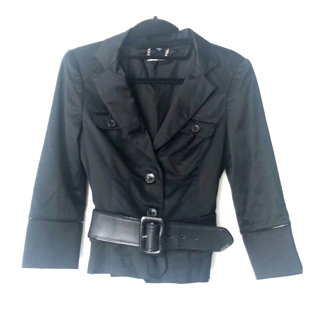 Silky sexy black jacket